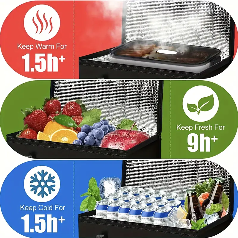 🔥1+1 AJÁNLAT!🔥Hőszigetelő táska piknikhez