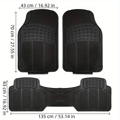 AutoShield™ – 3 db-os univerzális, négyévszakos autószőnyeg készlet