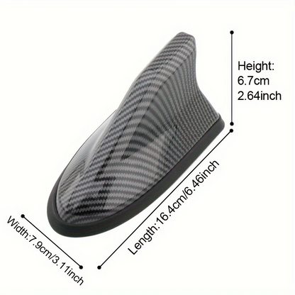 SharkGlow™ - Cápauszony antenna napelemes LED lámpával és ütközésgátló funkcióval