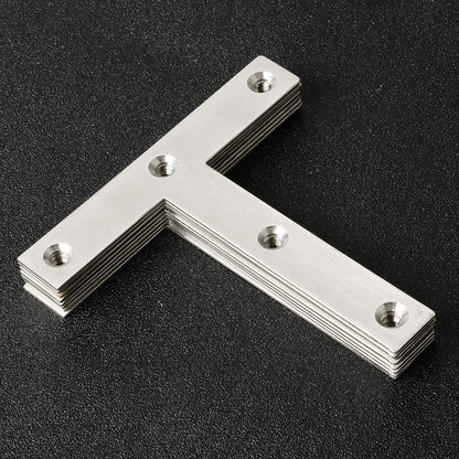 T-alakú rozsdamentes acél javítólapok (80x80mm) 12 darabos készlet