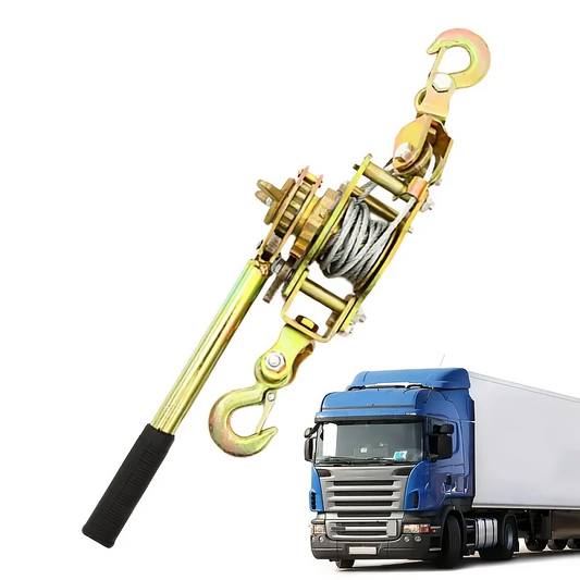 TensionMax™ – Professzionális kézi csörlő acélkábellel és dupla biztonsági horgokkal