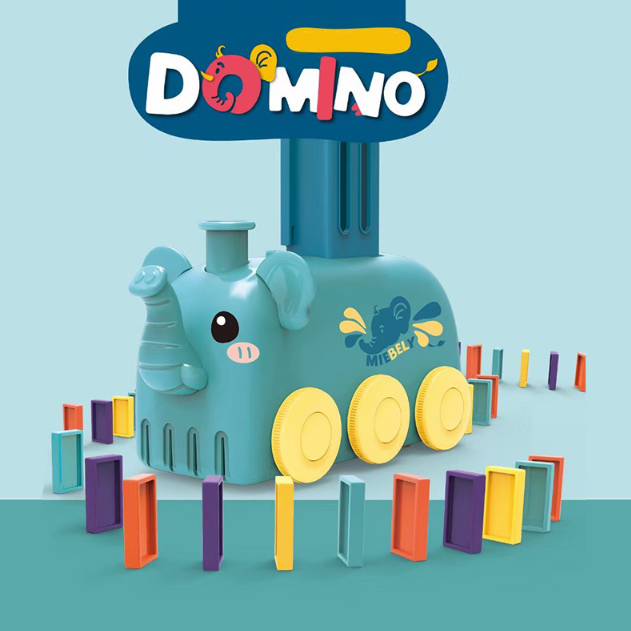 Domino vonat állati dizájnnal