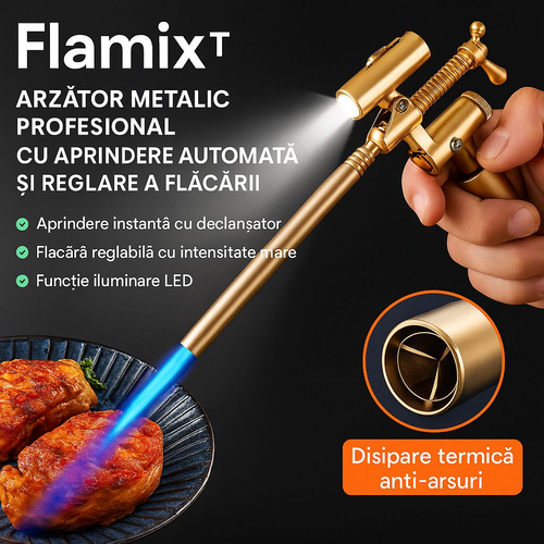 Flamix™ – Professzionális fémégő automatikus gyújtással és lángszabályozással