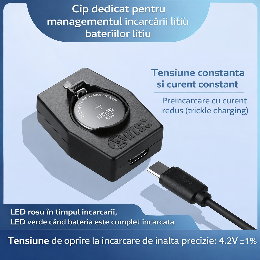 🔥1+1 AJÁNLAT🔥CoinCharge™ – Intelligens USB Töltő LIR Gombelem Akkumulátorokhoz