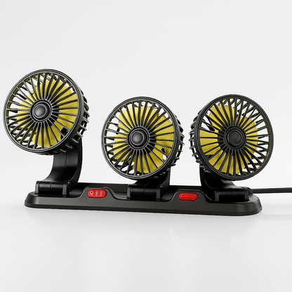 CarCooler Pro™ - Autós ventilátor 3 forgófejjel és parkolólemezzel