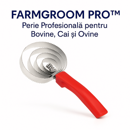 🔥1+1 AJÁNLAT!🔥FARMGROOM PRO™ – Professzionális kefe szarvasmarháknak, lovaknak és juhoknak