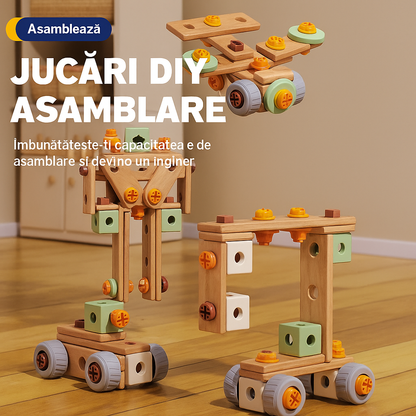 Buildaroo™ – 144 darabos okos építőkészlet elektromos csavarhúzóval
