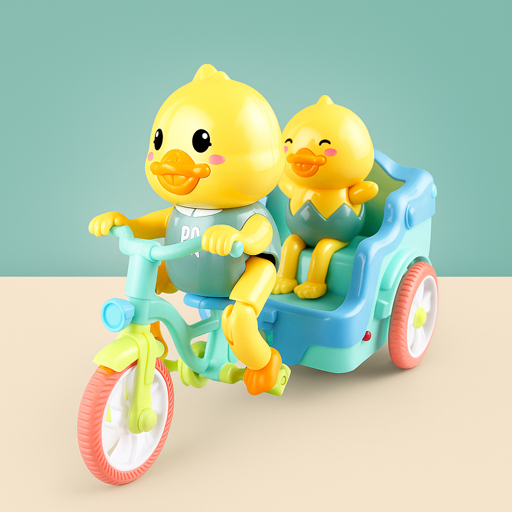 DuckRide™ – Elektromos kacsajáték triciklin zenével és fényekkel
