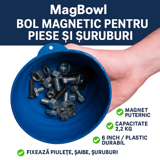 MagBowl™ – Mágneses tál alkatrészekhez, csavarokhoz és tartozékokhoz