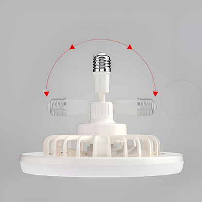 LUMIFAN™ Mennyezeti ventilátor foglalattal, LED-világítással és távirányítóval