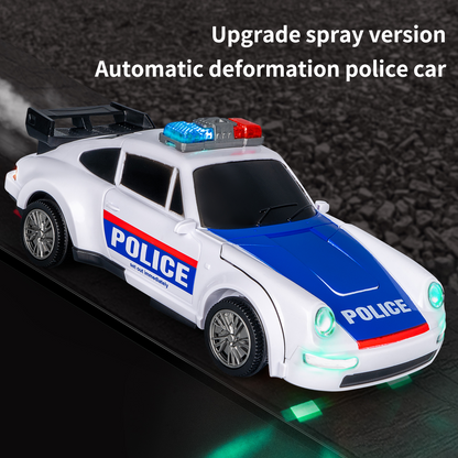 PoliceBot™ – Átalakuló rendőrautó fényekkel, hangokkal és füsthatással