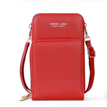 Crossbody táska 4 az 1-ben 3 rekesszel és érintőképernyővel telefonhoz