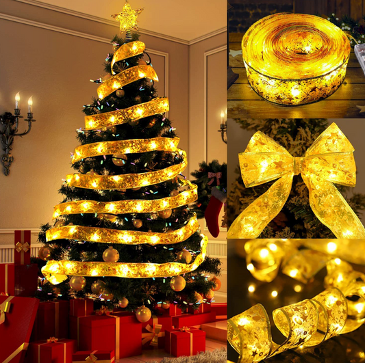 LED szalag díszlámpákkal a karácsonyfához (5 m)