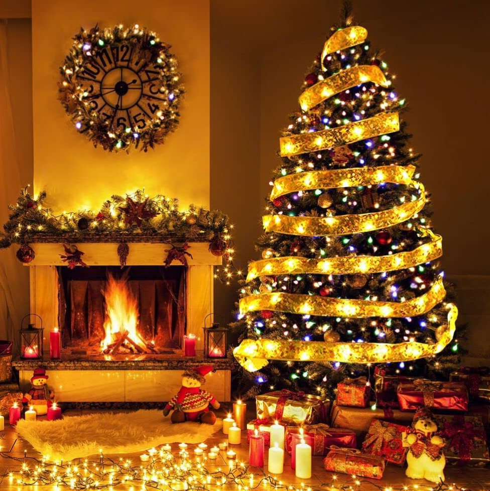 LED szalag díszlámpákkal a karácsonyfához (5 m)