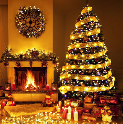 LED szalag díszlámpákkal a karácsonyfához (5 m)