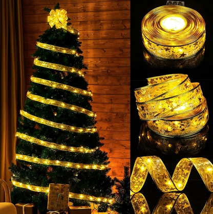 LED szalag díszlámpákkal a karácsonyfához (5 m)