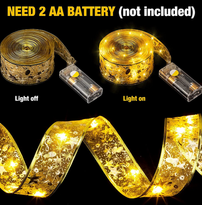 LED szalag díszlámpákkal a karácsonyfához (5 m)