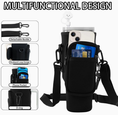 HydroPack™ - Multifunkcionális vízpalacktartó telefontartó zsebbel
