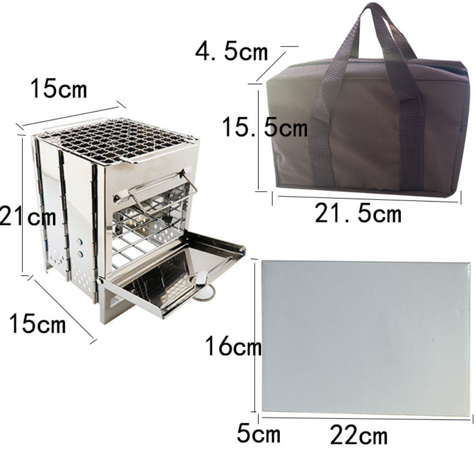 NomadGrill™ Mini Grill kempingezéshez és utazáshoz