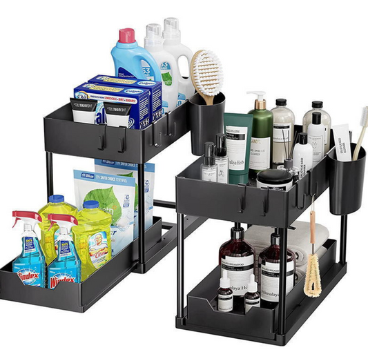 OrganizePlus™ 2 szintes konyhai rendszerező csúszó fiókokkal