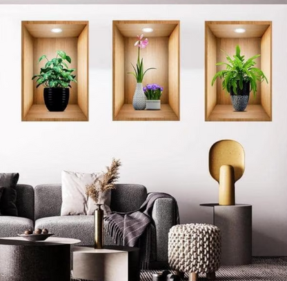 Artzura™ 3 db-os 3D falfestmény szett (40x60cm)