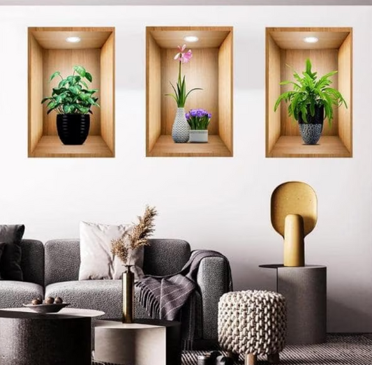 Artzura™ 3 db-os 3D falfestmény szett (40x60cm)