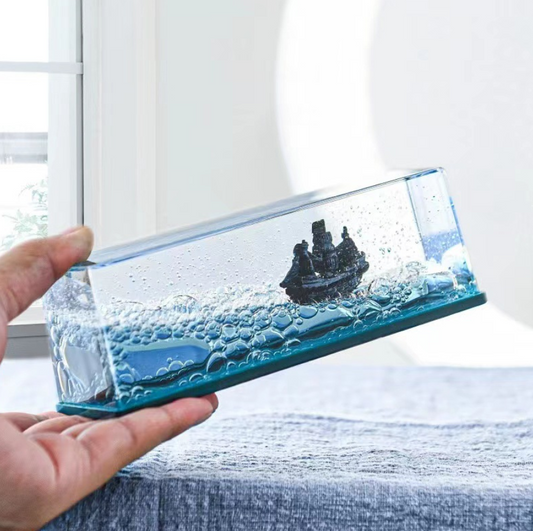 🔥1+1 AJÁNLAT!🔥DAYAcrylic™ – Miniatűr Titanic folyékony hullámhatással