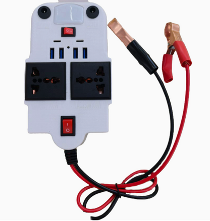 Powerix™ – Intelligens 300W-os autós inverter 4 USB- és 2 PD-porttal