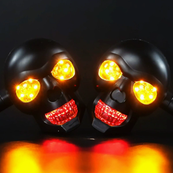 SKULLIX™ - Koponya formájú LED irányjelző motorkerékpárhoz