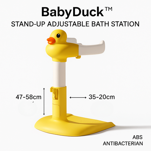 BabyDuck™ – Állítható zuhanyállomás babáknak és kisgyermekeknek