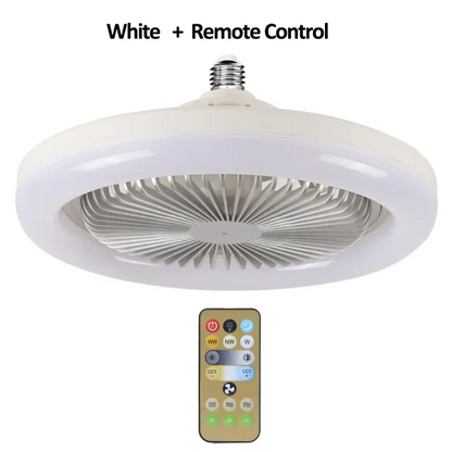 LUMIFAN™ Mennyezeti ventilátor foglalattal, LED-világítással és távirányítóval