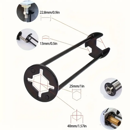 FlexiWrench™ - Multifunkciós villáskulcskészlet szaniterszereléshez és javításhoz