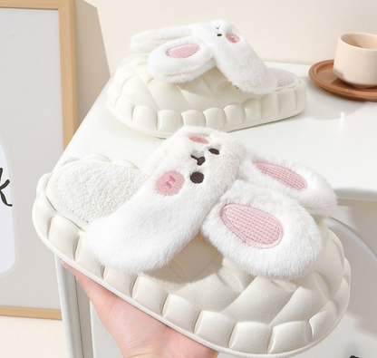 CuteRabbit™ kivehető puffadt papucs