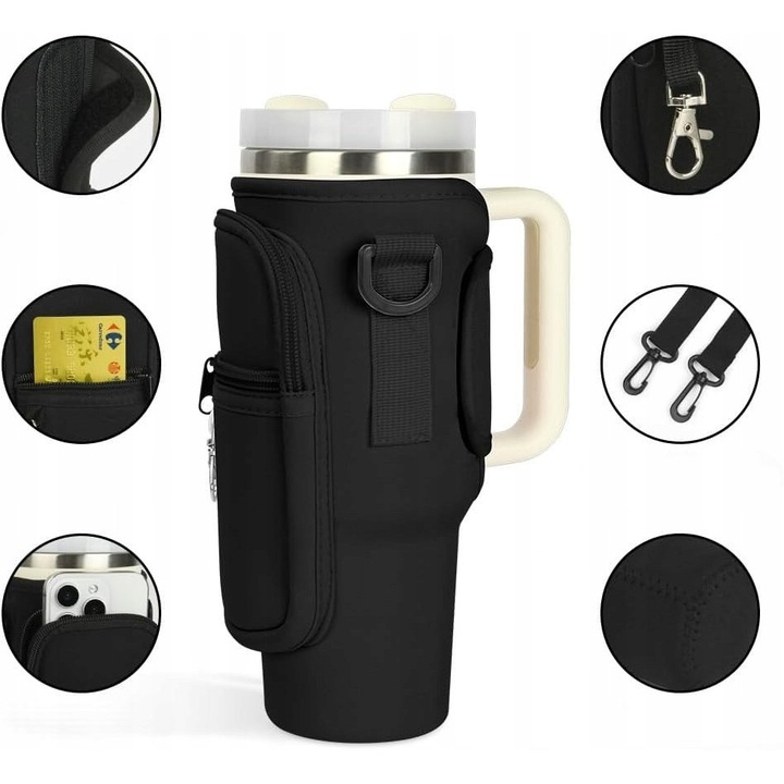 HydroPack™ - Multifunkcionális vízpalacktartó telefontartó zsebbel