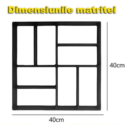 Öntött beton burkoló forma