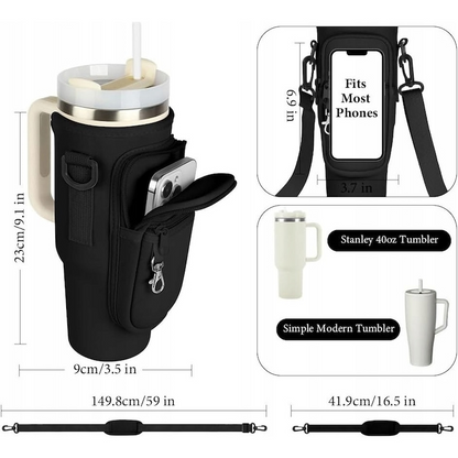 HydroPack™ - Multifunkcionális vízpalacktartó telefontartó zsebbel