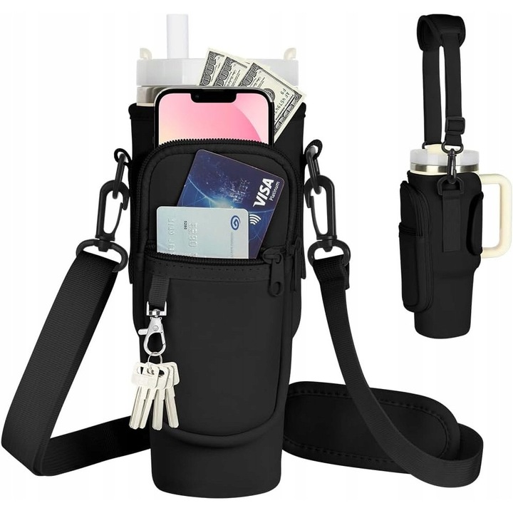 HydroPack™ - Multifunkcionális vízpalacktartó telefontartó zsebbel