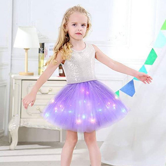 LED ruha 2-8 éves lányoknak