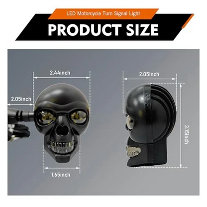 SKULLIX™ - Koponya formájú LED irányjelző motorkerékpárhoz