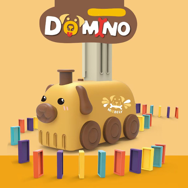 Domino vonat állati dizájnnal