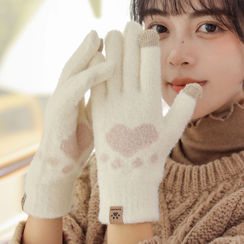 LuxeHands™ Elegáns, hideg időjárás elleni védelemmel ellátott kesztyű nőknek